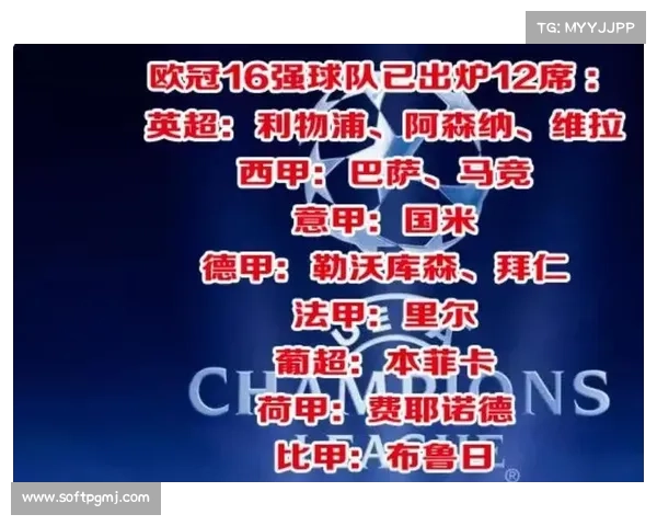 欧冠16强抽签将于2月27日进行,无同国回避规则彻底开放对决